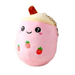 Bubble Tea Pendant Plushie Keychain